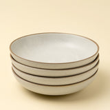 Rowe Pasta Bowl, Ivory, Set of 4 by Mercana at Eve Furniture