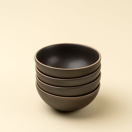 Rowe Small Bowl, Espresso, Set of 4 by Mercana at Eve Furniture