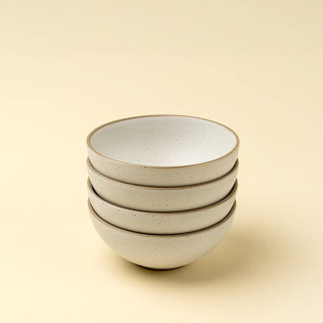 Rowe Small Bowl, Ivory, Set of 4 by Mercana at Eve Furniture