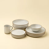 Rowe Small Plate, Ivory, Set of 4 by Mercana at Eve Furniture