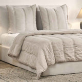 Rowen Taupe Quilt Collection by Classic Home at Eve Furniture