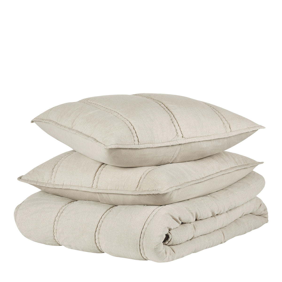 Rowen Taupe Quilt Collection by Classic Home at Eve Furniture