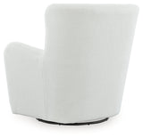 Rowenburg Cream Swivel Glider Accent Chair