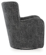Rowenburg Heather Charcoal Swivel Glider Accent Chair by Ashley at Eve Furniture