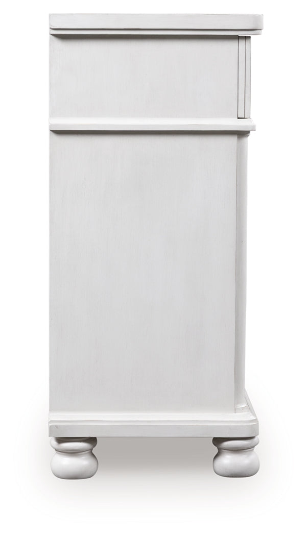 Rowlenstown Antique White Dresser by Ashley at Eve Furniture