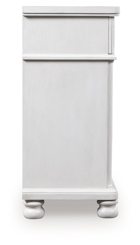 Rowlenstown Antique White Dresser by Ashley at Eve Furniture