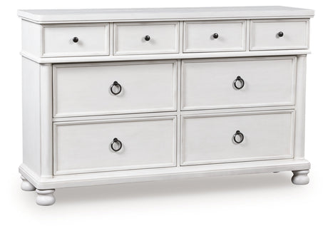 Rowlenstown Antique White Dresser by Ashley at Eve Furniture