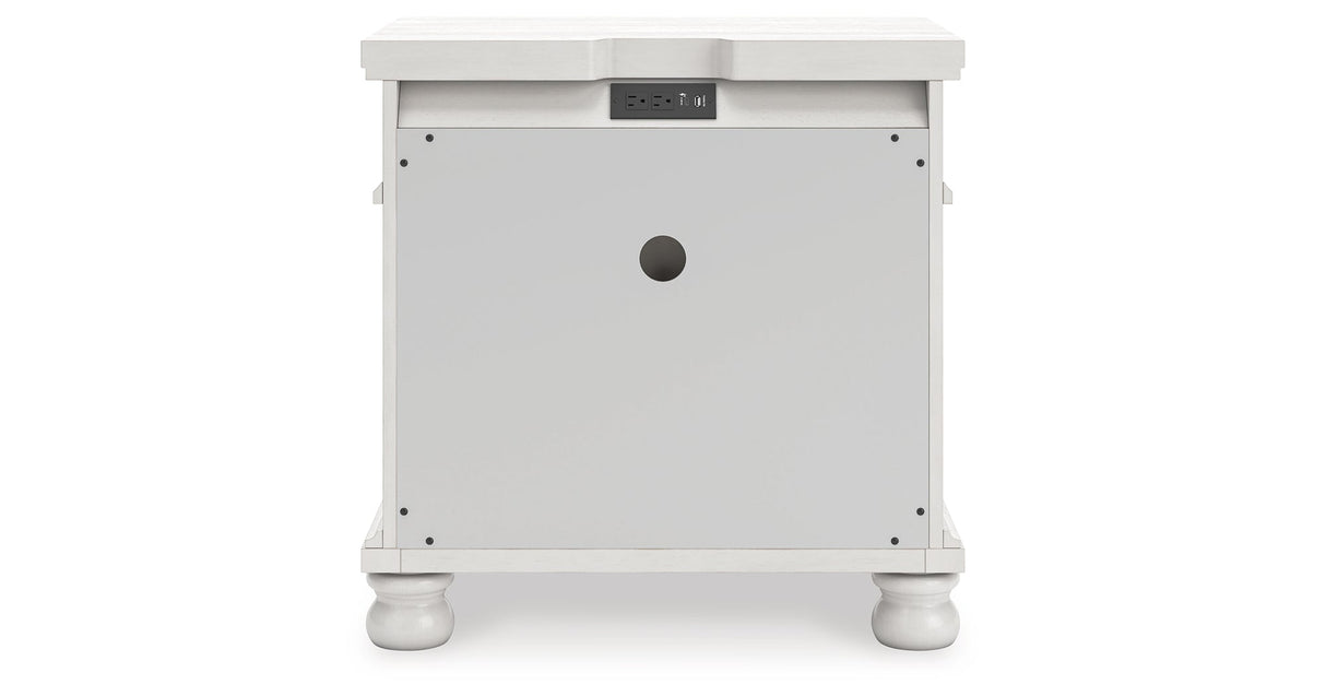 Rowlenstown Antique White Nightstand