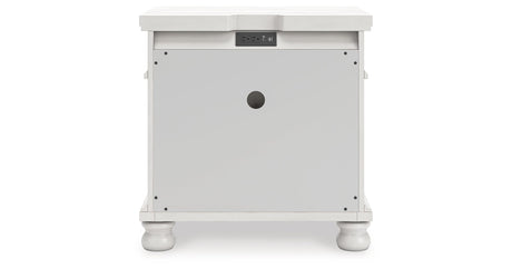 Rowlenstown Antique White Nightstand by Ashley at Eve Furniture