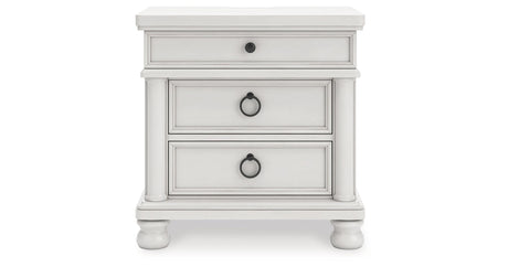 Rowlenstown Antique White Nightstand by Ashley at Eve Furniture