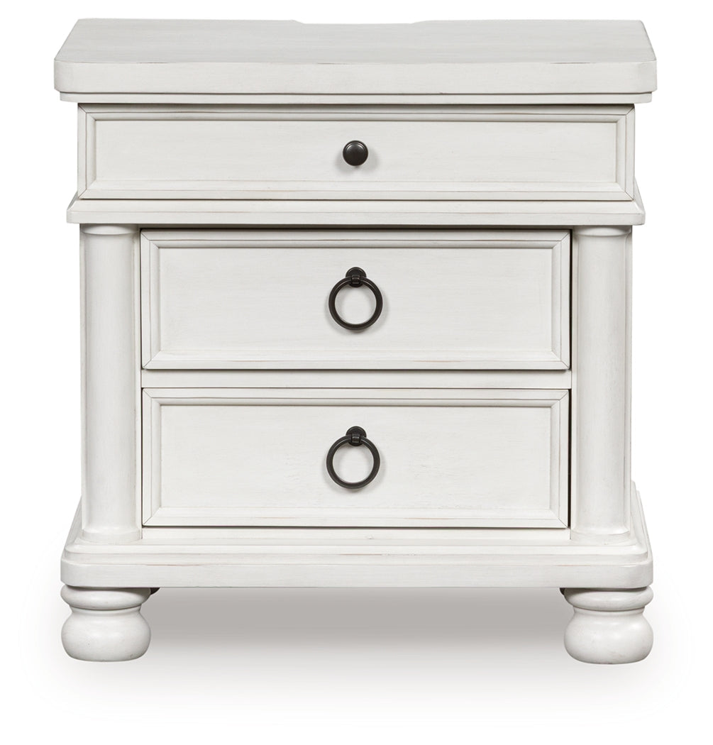 Rowlenstown Antique White Nightstand by Ashley at Eve Furniture