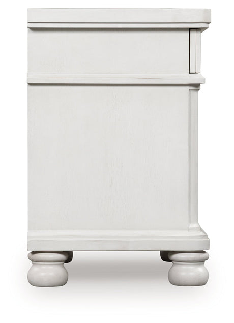 Rowlenstown Antique White Nightstand by Ashley at Eve Furniture