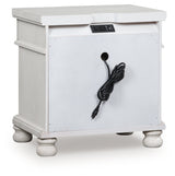 Rowlenstown Antique White Nightstand by Ashley at Eve Furniture