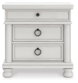 Rowlenstown Antique White Poster Bedroom Set by Ashley at Eve Furniture