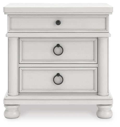 Rowlenstown Antique White Poster Bedroom Set by Ashley at Eve Furniture