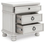 Rowlenstown Antique White Poster Bedroom Set by Ashley at Eve Furniture