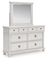 Rowlenstown Antique White Poster Bedroom Set by Ashley at Eve Furniture