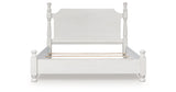 Rowlenstown Antique White Poster Bedroom Set by Ashley at Eve Furniture