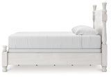 Rowlenstown Antique White Poster Bedroom Set by Ashley at Eve Furniture