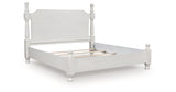 Rowlenstown Antique White Poster Bedroom Set by Ashley at Eve Furniture