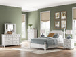 Rowlenstown Antique White Poster Bedroom Set by Ashley at Eve Furniture