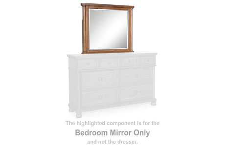 Rowlenstown Brown Bedroom Mirror by Ashley at Eve Furniture