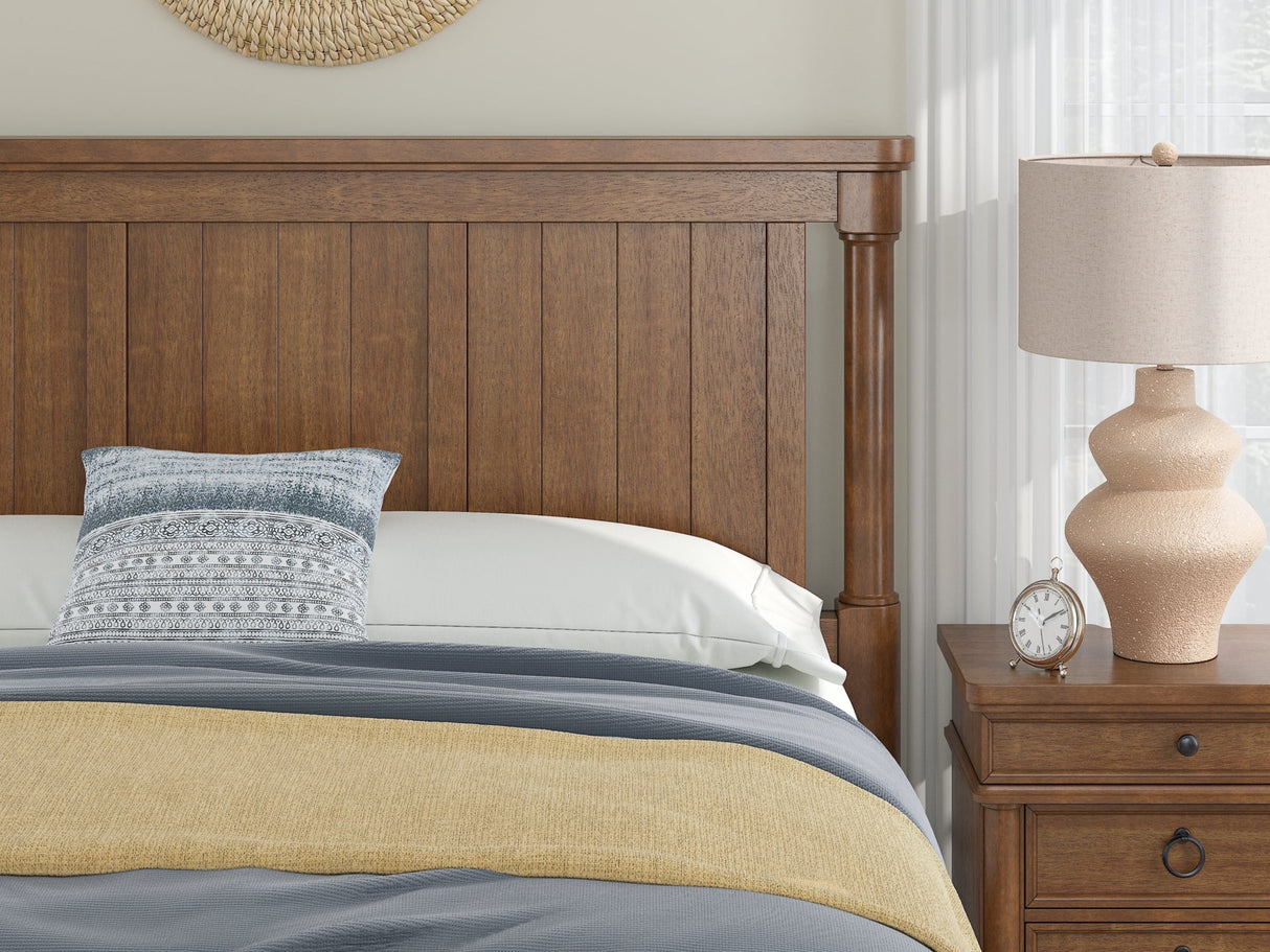 Rowlenstown Brown California King Poster Bed