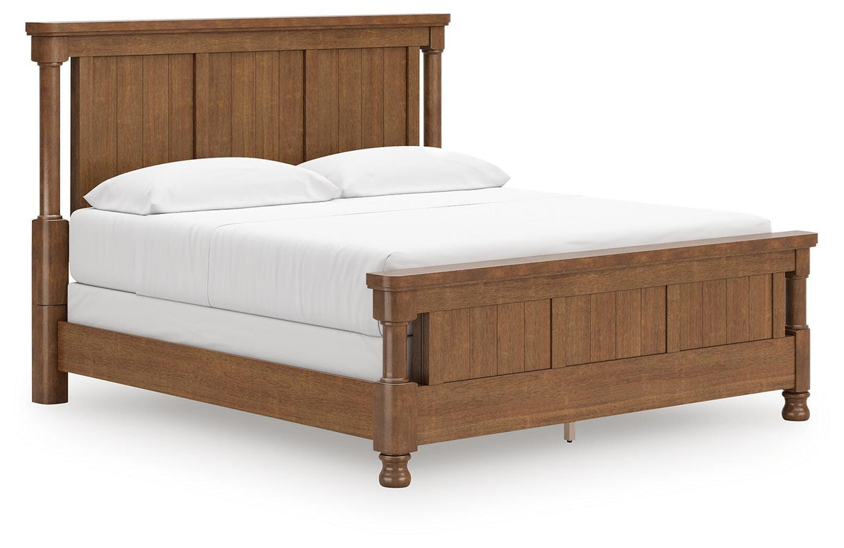 Rowlenstown Brown California King Poster Bed