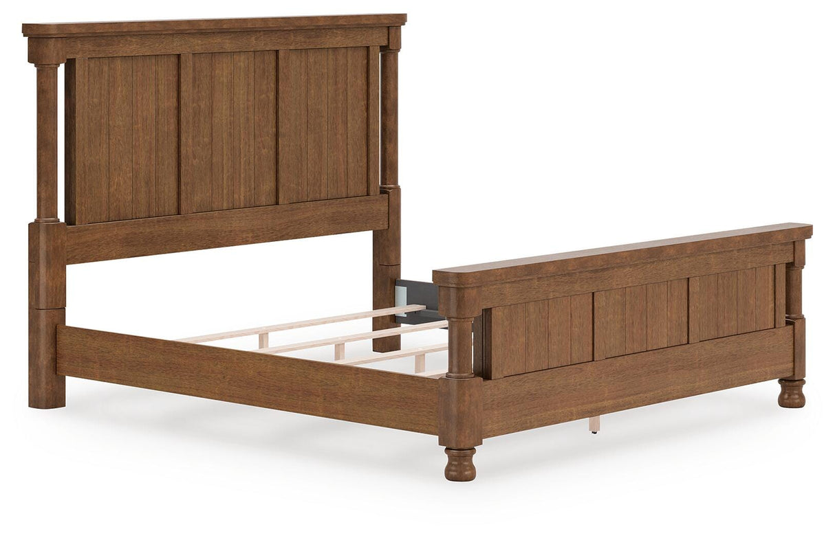 Rowlenstown Brown California King Poster Bed