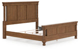 Rowlenstown Brown California King Poster Bed