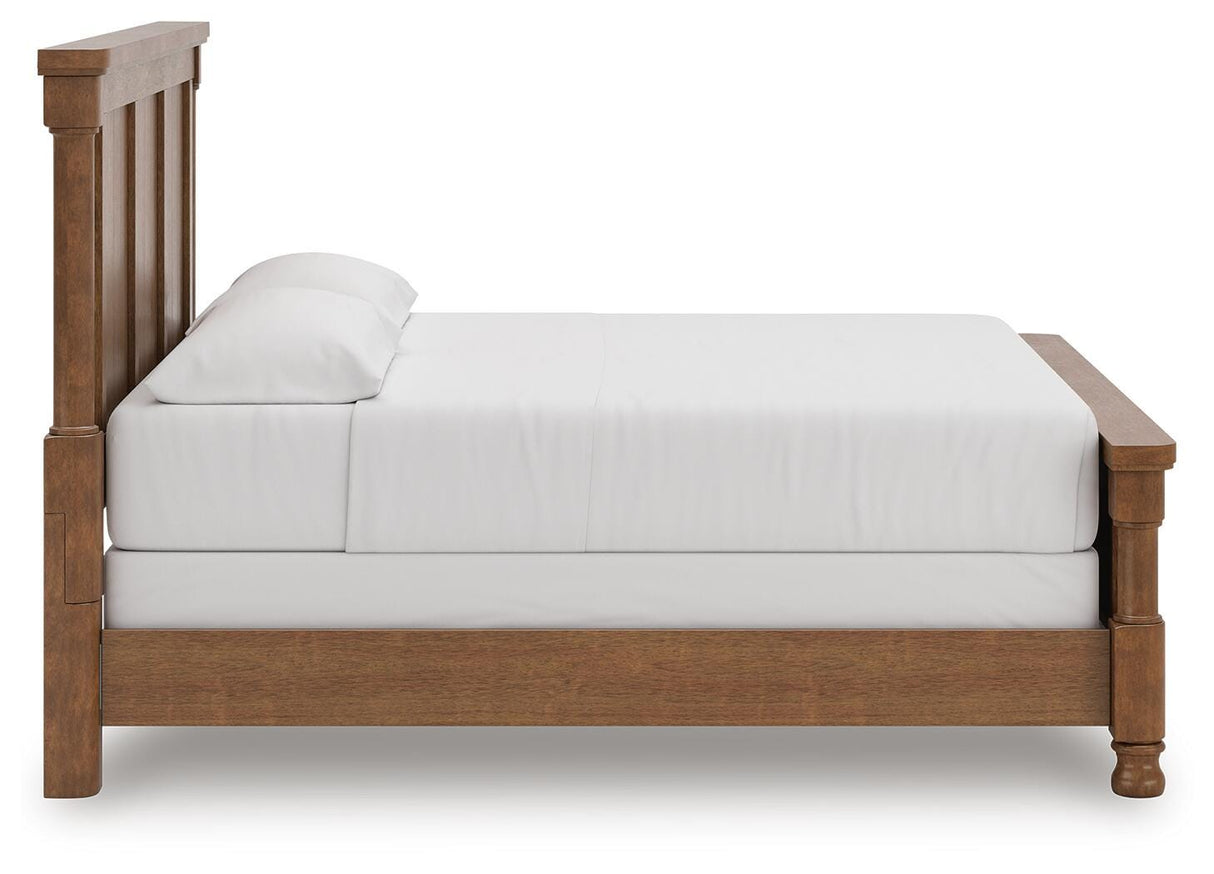 Rowlenstown Brown California King Poster Bed