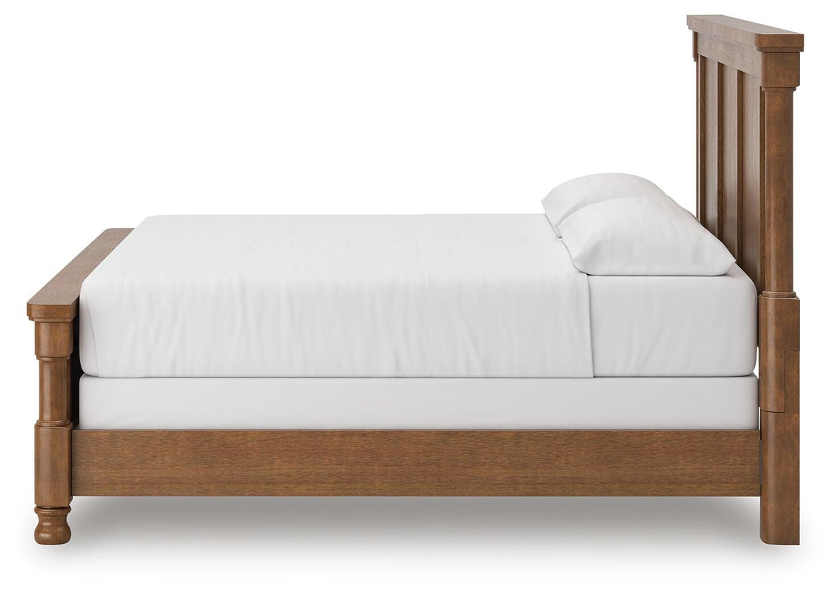 Rowlenstown Brown California King Poster Bed