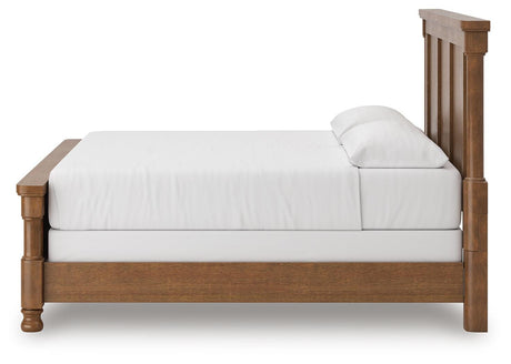 Rowlenstown Brown California King Poster Bed by Ashley at Eve Furniture