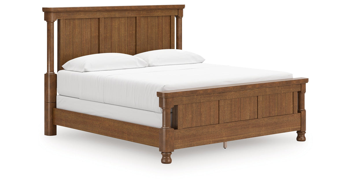 Rowlenstown Brown California King Poster Bed