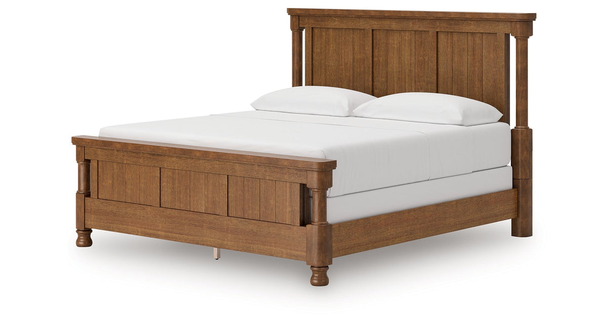 Rowlenstown Brown California King Poster Bed
