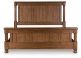 Rowlenstown Brown California King Poster Bed