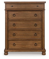 Rowlenstown Brown Chest of Drawers by Ashley at Eve Furniture