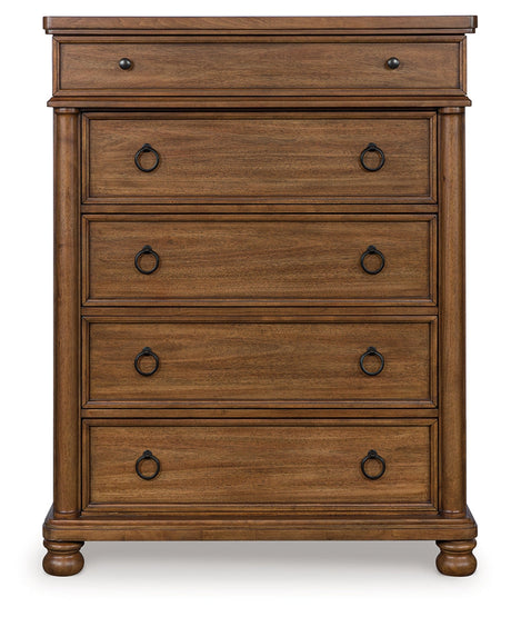 Rowlenstown Brown Chest of Drawers by Ashley at Eve Furniture