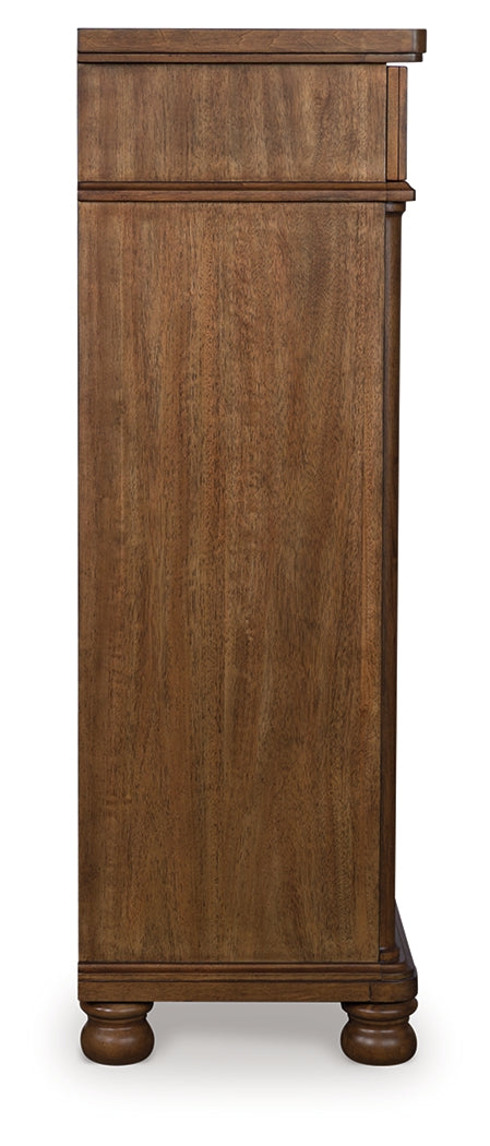 Rowlenstown Brown Chest of Drawers by Ashley at Eve Furniture