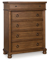 Rowlenstown Brown Chest of Drawers by Ashley at Eve Furniture