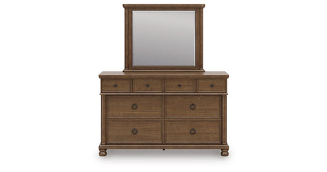 Rowlenstown Brown Dresser and Mirror by Ashley at Eve Furniture