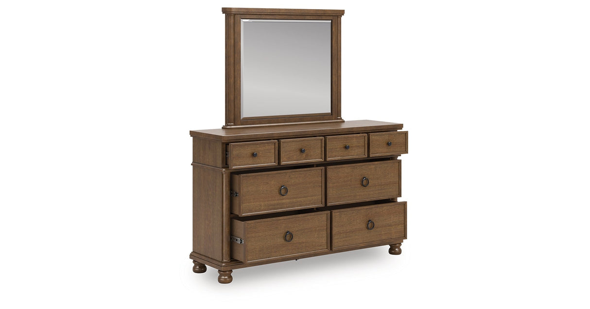 Rowlenstown Brown Dresser and Mirror
