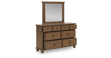 Rowlenstown Brown Dresser and Mirror