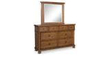 Rowlenstown Brown Dresser and Mirror