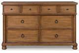 Rowlenstown Brown Dresser by Ashley at Eve Furniture