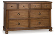 Rowlenstown Brown Dresser by Ashley at Eve Furniture