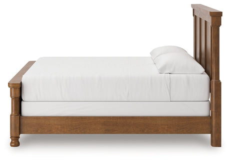 Rowlenstown Brown King Poster Bed by Ashley at Eve Furniture