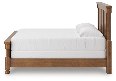 Rowlenstown Brown King Poster Bed by Ashley at Eve Furniture