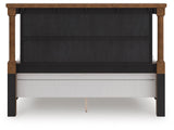 Rowlenstown Brown King Poster Bed