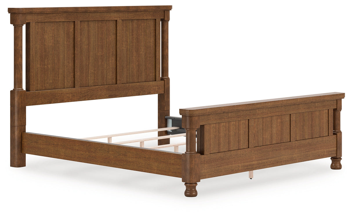 Rowlenstown Brown King Poster Bed